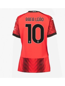 AC Milan Rafael Leao #10 Replika Hemmakläder Dam 2023-24 Kortärmad